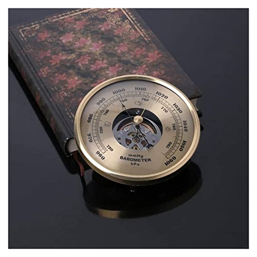 Präzises Thermometer, Hygrometer, Barometer, Außen-, Innen-, Garten-Wandwetterstation, Drei-in-Eins-Instrument, einfach und leicht abzulesen, graduierte Scheibe zur Wandmontage – Bild 3