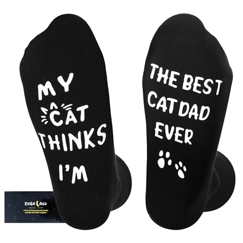 Image of ZXGXLAW Birthday Gifts for Cat Dog Dad Cat Dog Mom,Funny Socks for Men Women Christmas Ideas,Crazy Gifts for Animal Lovers