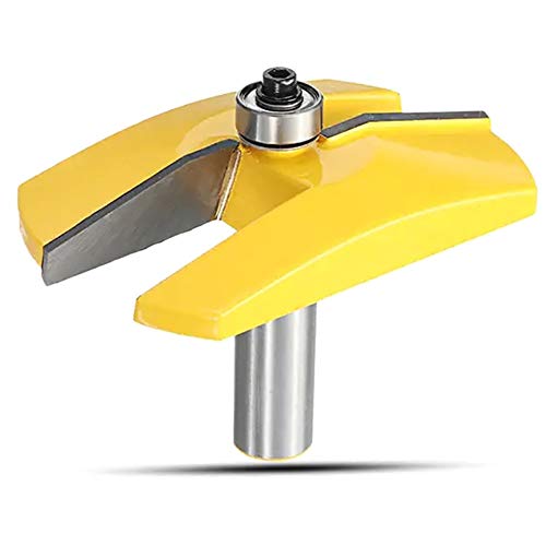 Sculpture L'outil du Bois 15° routeur Panneau Droit surélevé Bit Outil de Travail en Bois 1/2 po Shank Table de Maison en Bois d' Angle de Polissage Hangtools Lathe Tool Set (Color : Yellow)