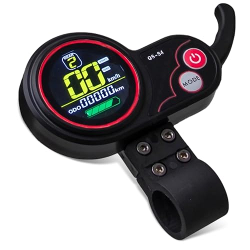 Yoidesu QS S4 Electric Scooter Display Panel, 6 Pin Electric Scooter Controller Electric Scooter LCD Display Control Panel Dashboard Display Screen Electric Display Panel Kit