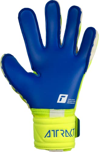 Reusch Attrakt Duo Ortho-Tec Goalkeeper Gloves, Yellow/Blue, Size 11 #TOP2