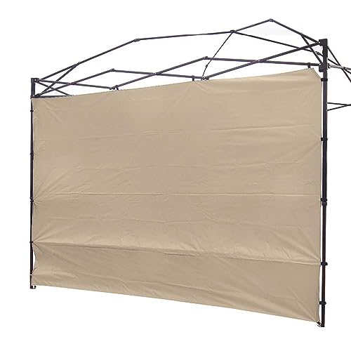 NINAT Toldo Solar de 1 Pieza, Pared Lateral de Tienda de campaña para toldo desplegable de 10 x 10 pies, Impermeable con Revestimiento Plateado para cenadores de Pierna Recta 3M para Exteriores,