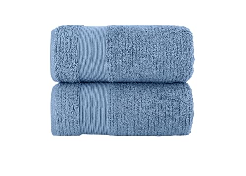 Chic Home HBS58515-AN Luxurious 2-Piece 100% Pure Turkish Cotton Bath Sheet Towels, 34"X68", Ultra-Soft, Highly Absorbent, Jacquard Weave Design thumb #5