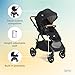 Joie Ginger 4-in-1 Convertible Pramette and Stroller, Height Adjustable seat, All-Wheel Suspension, Extra Storage – for Newborns and Toddlers (Evergreen)