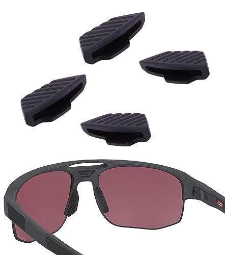 Image of 2 Pairs Replacement Nose Piece Nose Pads for Oakley Mercenary OO9424 Sunglasses Eyeglasses Frame, Black Standard Size