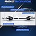 Maxfavor CV Axle Front FWD Fit for 2007 2008 2009 2010 2011 2012 2013 Mazda 3 CV Axle, Automatic Trans 2.0L 2.3L 2.5L, S GT GS GX i Sedan Hatchback CV Joint Axle Shaft Assembly Driver Passenger Side