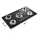 Happybuy 36x21 inches Built in Gas Cooktop 5 Burners Gas Stove Cooktop Tempered Glass Cooktop Gas Hob With Liquid Propane Conversion Kit Thermocouple Protection and Easy to Clean