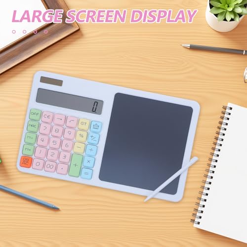 Calculadora Solar de 12 Dígitos CALLARON con Tableta de Escritura Integrada 6