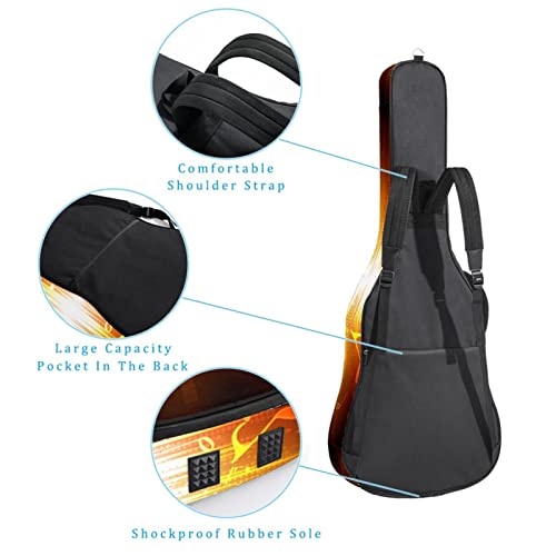Hondank 1691 Sanson Carte du monde Housse de protection rembourrée pour guitare acoustique classique, Multicolor 08, 42… - Les Beatles, Paul McCartney, John Lennon, RIngo Starr, George Harrison Hondank 1691 Sanson Carte du monde Housse de protection rembourrée pour guitare acoustique classique, Multicolor 08, 42… – Image 4