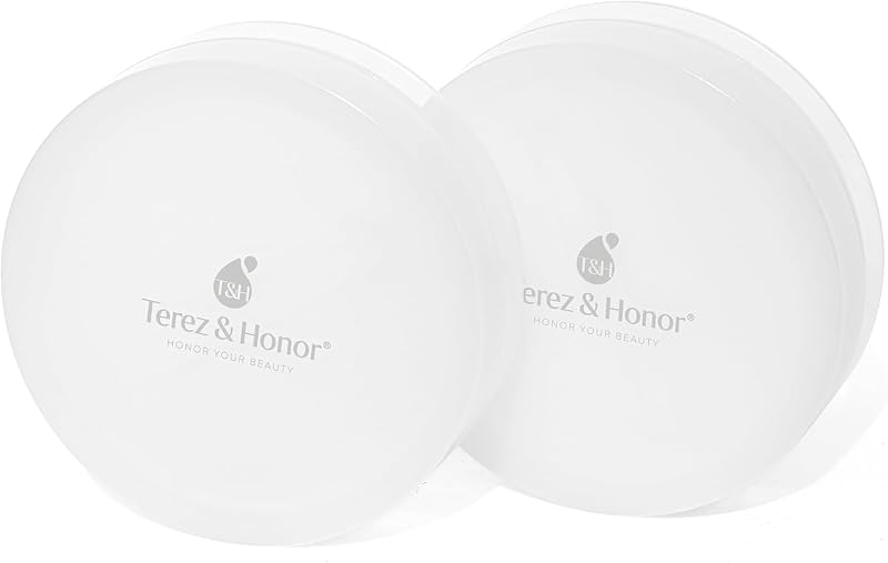 Frascos recarregáveis compactos TEREZ & HONOR com tampas para discos e adesivos, 2 unidades