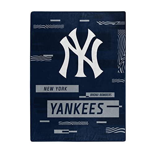 Northwest MLB New York Yankees Digitize 60x80 Super Plush Rachel Blanket