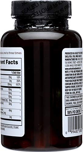 365 by Whole Foods Market, Think Smart with B Vitamins, Amino Acids, Ginkgo, Asian Ginseng, Gotu Kola, & Choline, 120 Capsules - image 4