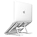 Produktbild Soudance Verstellbarer Belüfteter Laptopständer für Schreibtisch, Tragbarer Ergonomischer Halter Kompakter Riser für Mac MacBook Pro / Air und Alle Apple Notebooks, Aluminium Silber AS1