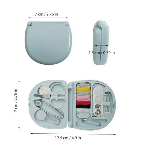 2 Pack Mini Travel Sewing Kit, Portable Travel Sewing Box Kit, Portable Heart-Shaped Box
