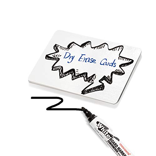 LotFancy Blank Playing Cards, 180PCS, Dry Erase, Reusable Flash Cards to Write on, DIY Vocabulary Study Learning Game Message Gift Card, Glossy Finish, Poker Size (Pack of 2) - Image 8