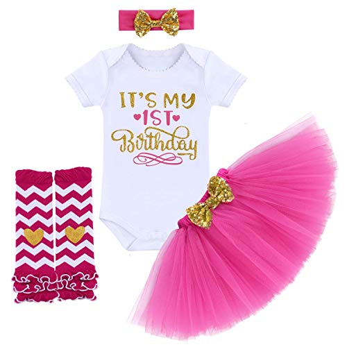 Baby Girls Half 1st 2nd Birthday Outfits One Year Cake