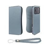 COGURE 互換 iPhone 17 Pro 手帳型 ケース 本革 COPB ブルーリン