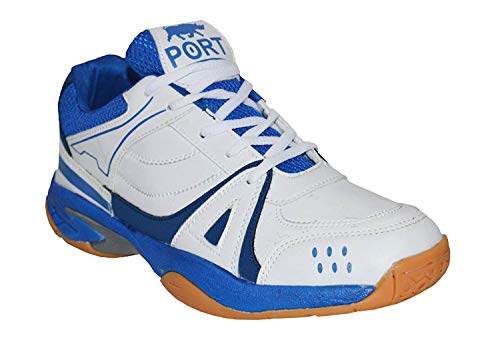Image of Port Unisex Adult White Badminton Shoes-4 UK (38 EU) (5 US) (ACTNEW)