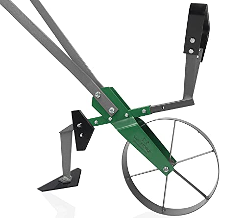 Varomorus Cultivador de Roda Alta, Enxada de Roda Única de Aço Autolimpante, Ferramenta de Jardim de