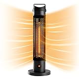 CTSC Infrarotstrahler Heizstrahler Terrassenstrahler, Infrarot-Heizstrahler, Terrassen-Heizstrahler, 1000W Infrarot Elektroheizung, Tragbar, Für den Innen & Außenbereich