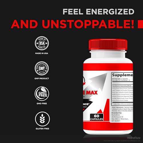 Image of (3 Pack) Fortirise Max, Official Fortirise Max For Men - Supports Stamina and Energy Levels, All Natural Formula to Support Performance and Overall Health, Fortirise Max Pills Review (180 Capsules)
