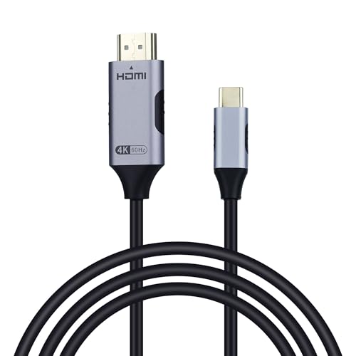 Wigearss 9.8ft/3M USB C to HDMI Cable Adapter, 4K@60Hz USB Type-C to HDMI Cord for MacBook, iPad Pro, Samsung Galaxy, Google Pixel, TV, Projector, Monitor