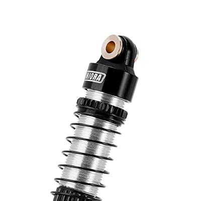 INJORA 59MM Threaded Shock Absorber Oil Damper for 1/18 RC Crawler Redcat Ascent18 Upgrade(Black Silver)