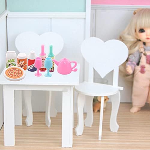 Miunana 43 Doll Food Accessories Set Tableware Kitchenware Kitchen Set For 11.5 Inch Dolls