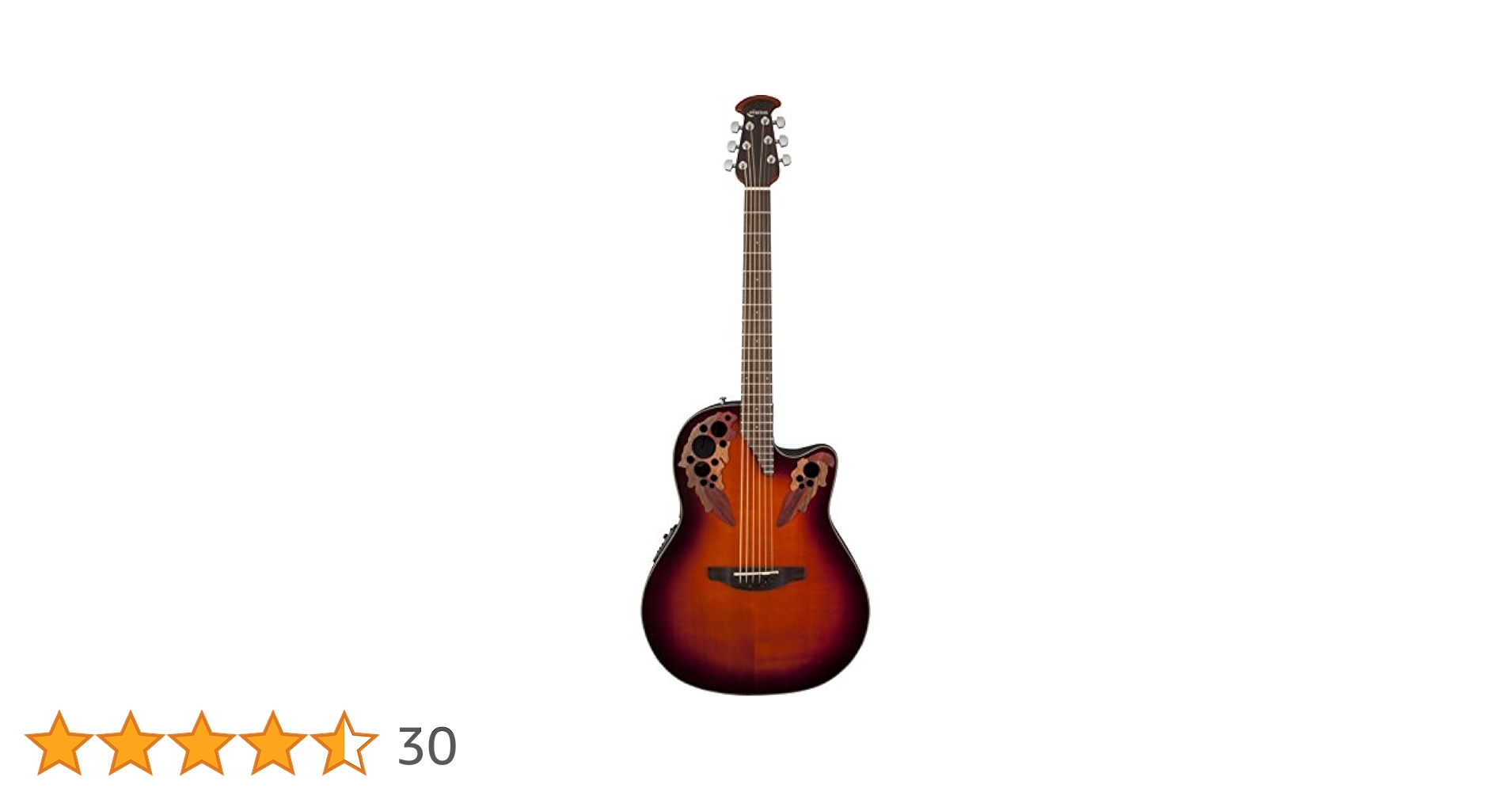 Ovation Celebrity Elite CE44-1 エレアコ ギター Amazon | Ovation Celebrity CE44 1 Sunburst Mid Depth