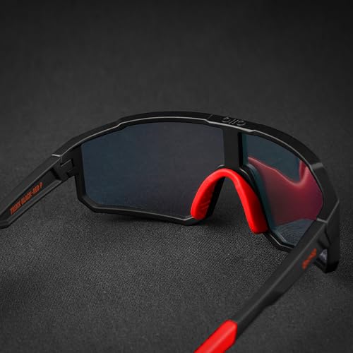 Image of OKNO Eyewearlabs Sunglasses For Men & Women | Polarized Sports Over-Sized Unilens Wrap-Around Branded Stylish Spectacles | 100% UV Protection Shades | Cricket Sports Cycling Driving Trekking & More