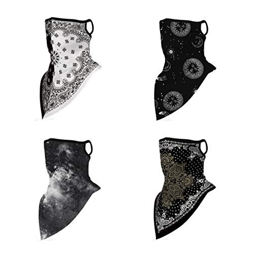 AGOLOD Máscara Facial de Tubo de Poliéster de Motocicleta Bicicleta Bragas de Cabeza de Halloween para Hacer Yoga, Senderismo, Montar a Caballo, Montar en Moto