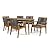 Christopher Knight Home Ashley Outdoor 7 Piece Acacia Wood Dining, Teak and Dark Gray