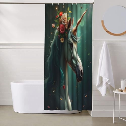 Rideau de douche 152x182 tissu épais résistant lavable - 7