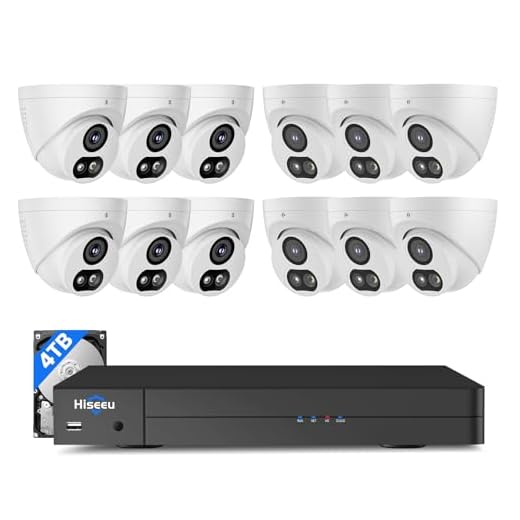 Hiseeu 12MP NVR with 4K Cameras