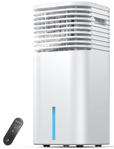 Windowless Portable Evaporative Cooler for Bedrooms