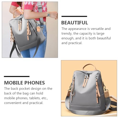 Mochila para mujer de gran capacidad de tela Oxford resistente IMIKEYA 7