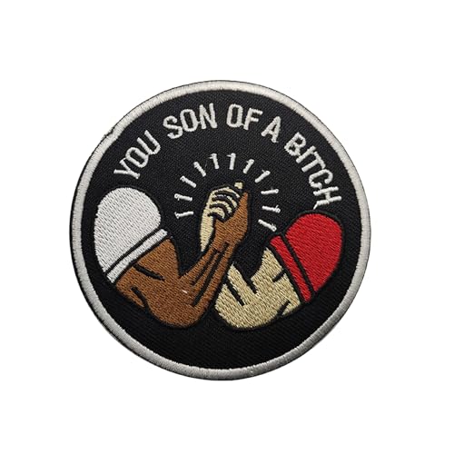 You Son of A Patch - Funny Embroidered Emblem Badge Meme Morale Patch Applique with Hook and Loop Fastener for Military Tactical Gear Backpacks Jeans Hats Jackets Clothing Bags Helmets Repair