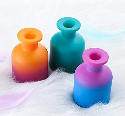 QUUPY 1PCS 150ml/5oz Glass Diffuser Bottle Jars Pot Exquisite Essential Oils Container for DIY Essential Oil Diffuser Gift