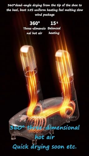 Secador portátil de calzado con temporizador y soporte telescópico miniatura 3