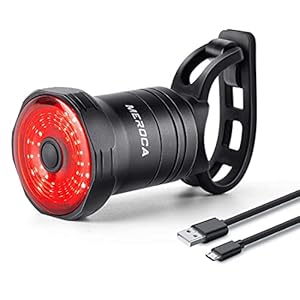 Fiets Achterlicht, Waterdicht LED Achterlicht,Remsensor Achterlicht, USB Oplaadbaar Draagbaar Fietsachterlicht, 7…