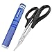 Hobbypark 0-14mm Hole Puncher Reamer w/Sleeve and Curved Scissors Set Universal Tool for RC Car Body Shell Lexan Plastic (with Blue Reamer)