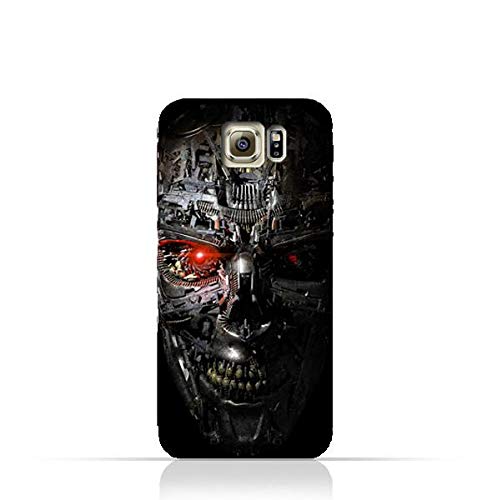 Samsung Galaxy S6 Edge TPU Protective Silicone Case with Terminator Robot Design