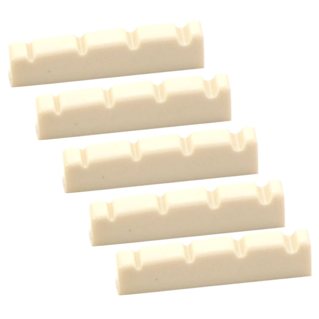 ifundom Pre-slotted Guitar Nut for Electric Guitar 5 Pack Bass String Accessories Guitar String Nuts Enhance Tone Sustain Gl82