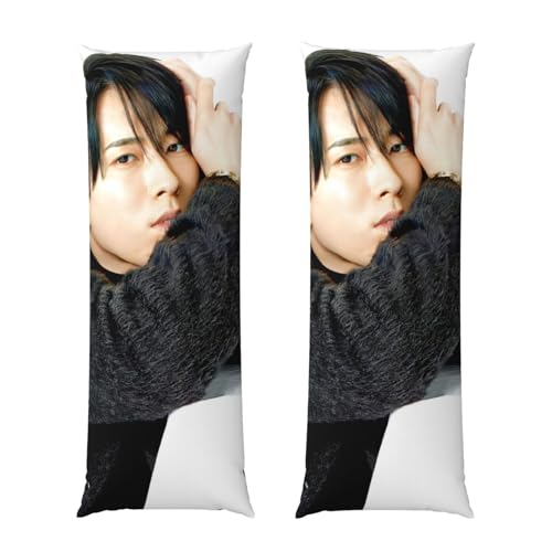 宮舘涼太 枕カバー 抱き枕カバー 等身大クッションカバー両面印刷 やさしい肌触り 丸洗い可能 着脱簡単 長い枕 寝具 ホリデーギフト 20x54in/51x137cm