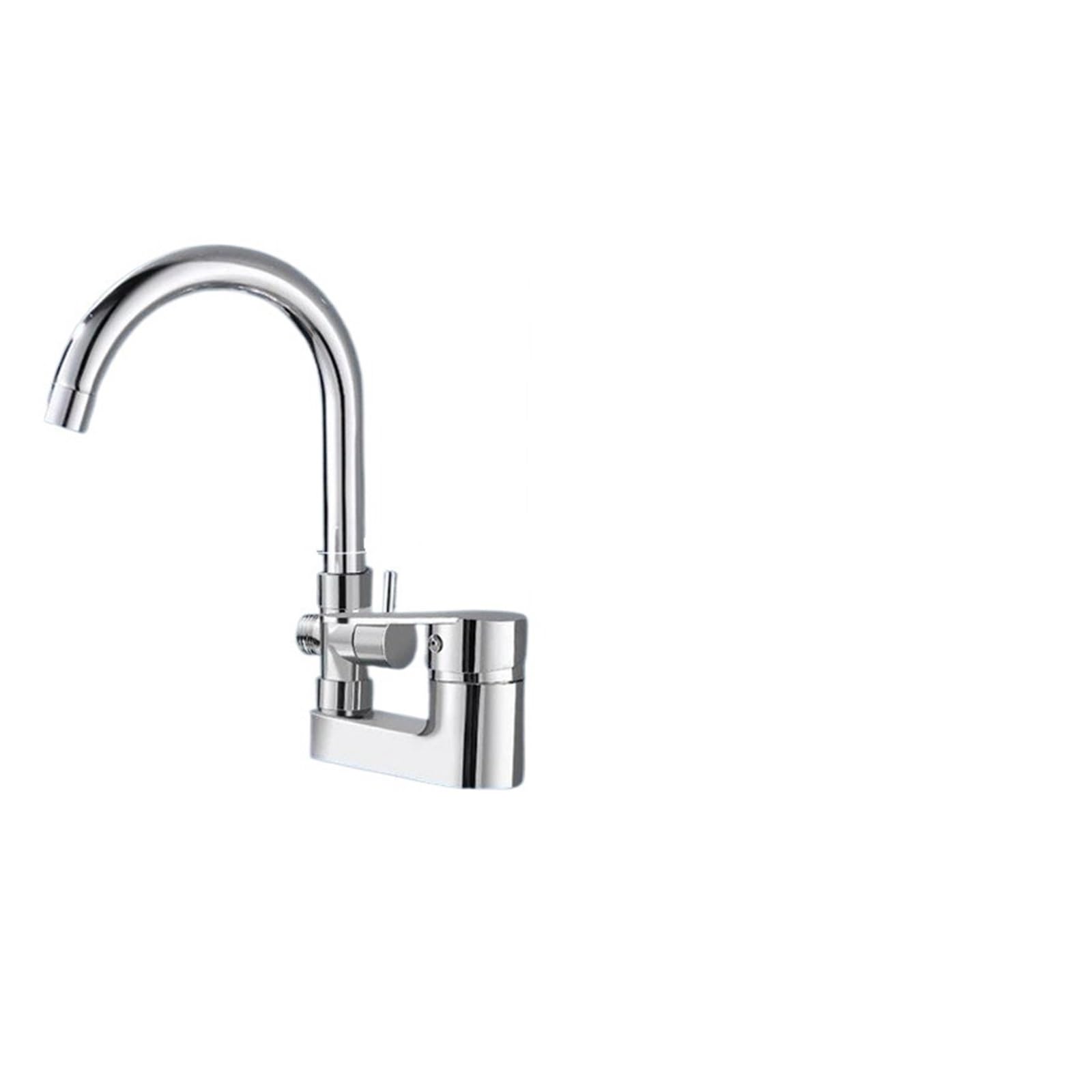 Ckafzmyjqbt Dawan Chrome Basin Shower Faucet Multifunctional Bathroom Mixer Valve Basin Faucets Hot Cold Mixer Valve Single Handle Deck Mounted(Dawan)