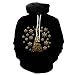 QTJY Felpa con Cappuccio Stampata in 3D da Uomo e da Donna da scaffale Primavera e Autunno, Giacca Pullover di Moda Harajuku Street al