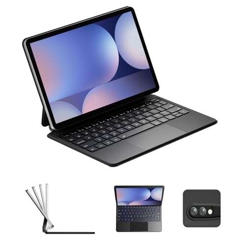 Keyboard Case with Keyboard for Samsung Galaxy Tab S10+/S9+ /S9FE+/ S8+/ S7+ 12.4in, Magnetic Floating Stand