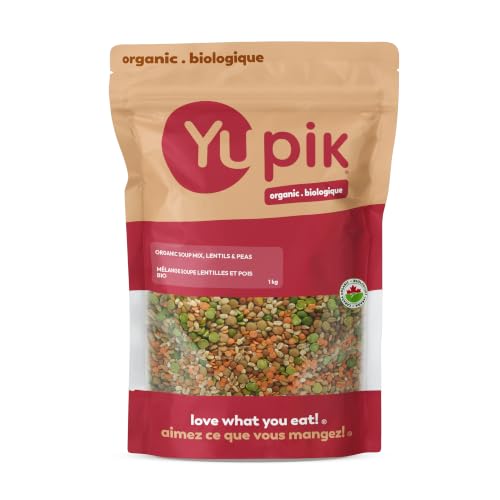 Yupik Mélange soupe organique lentilles et pois verts, 1kg, 6 unités