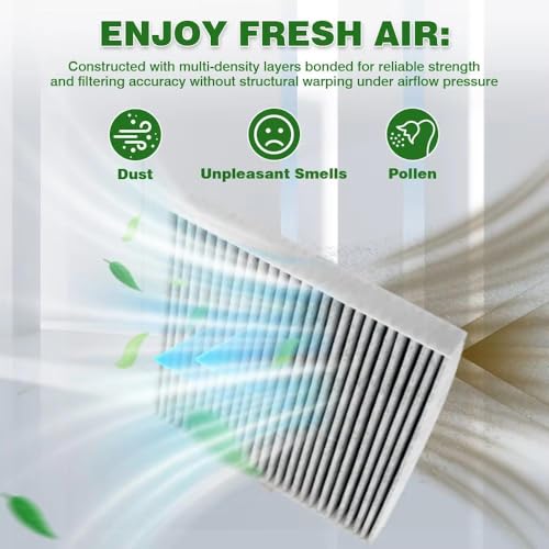Filtro de aire acondicionado de cabina con carbón activo para Honda Pilot y Civic 3