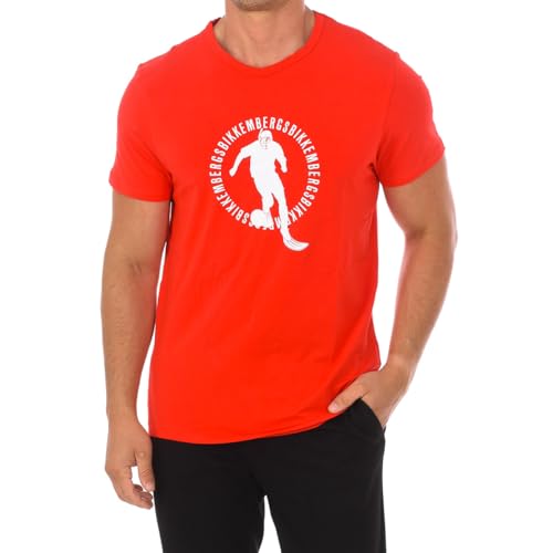 T-shirt en coton rouge homme Bikkembergs taille M vêtement sport chic